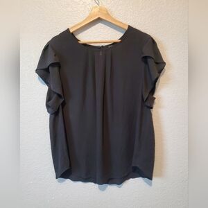 💚5/$25 Emory Rose Black Flutter Sleeve Blouse Size 1X